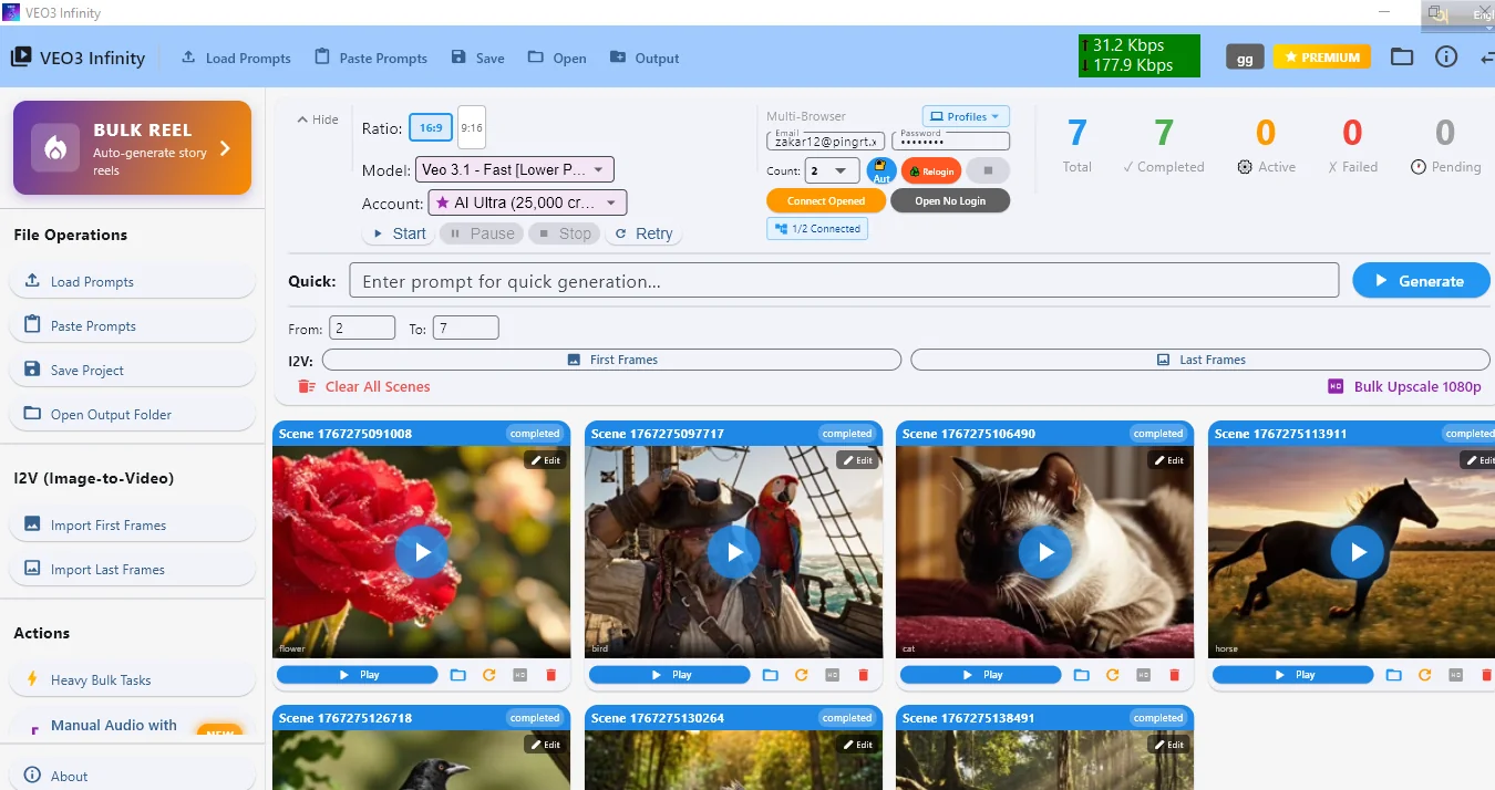 InfinitySoftware PC App UI